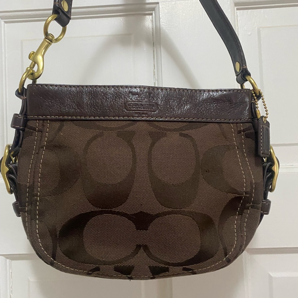 Coach Zoe Signature Jacquard shoulder bag